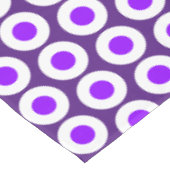 Nappe Motif géométrique à deux tons violet rétro amusant (Angle)