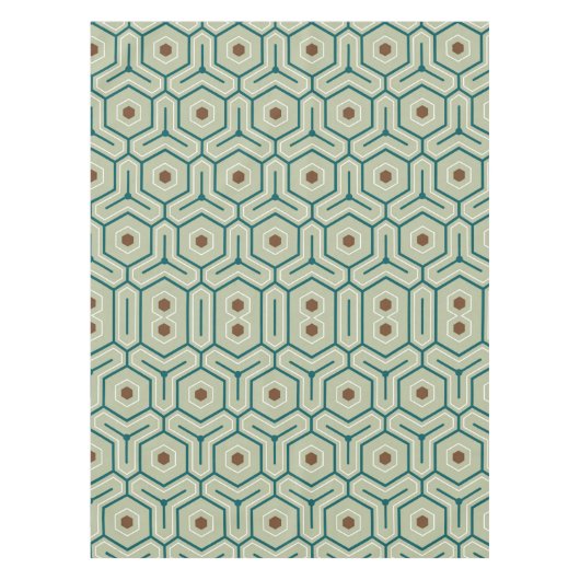 Nappe Motif géométrique à hexagones entrelacés (Devant)