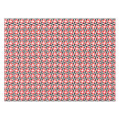 Nappe Motif géométrique abstrait noir rouge (Devant (Horizontal))