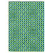 Nappe Motif géométrique Abstrait rétro en bleu et vert (Devant)
