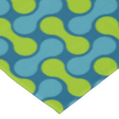 Nappe Motif géométrique Abstrait rétro en bleu et vert (Angle)