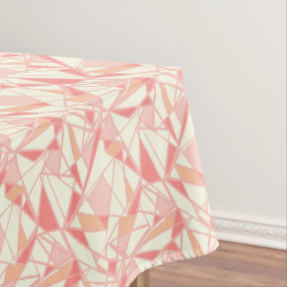 Nappe Motif géométrique abstrait rose beige