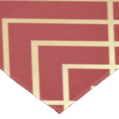 Nappe Motif géométrique Art déco rouge chinois moderne (Angle)