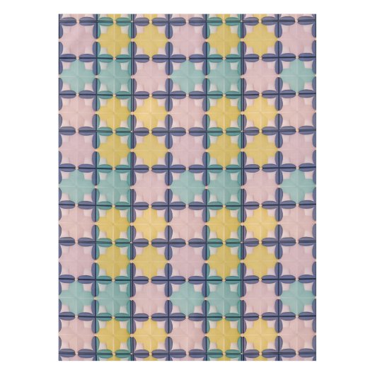 Nappe Motif géométrique aux couleurs vives (Devant)