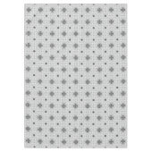 Nappe Motif géométrique blanc et noir (Devant)