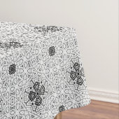 Nappe Motif géométrique blanc et noir (In Situ)