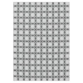 Nappe Motif géométrique blanc et noir (Devant)