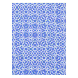 Nappe Motif géométrique bleu blanc sans couture