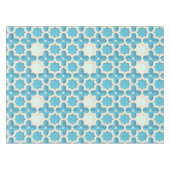 Nappe Motif géométrique bleu et blanc Abstrait (Devant (Horizontal))
