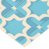 Nappe Motif géométrique bleu et blanc Abstrait (Angle)