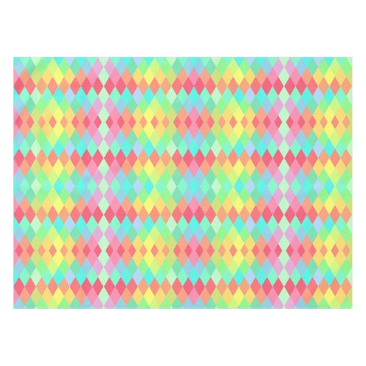 Nappe Motif géométrique coloré Conception minimale (Devant (Horizontal))