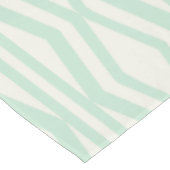 Nappe Motif géométrique Crème de Mint (Angle)