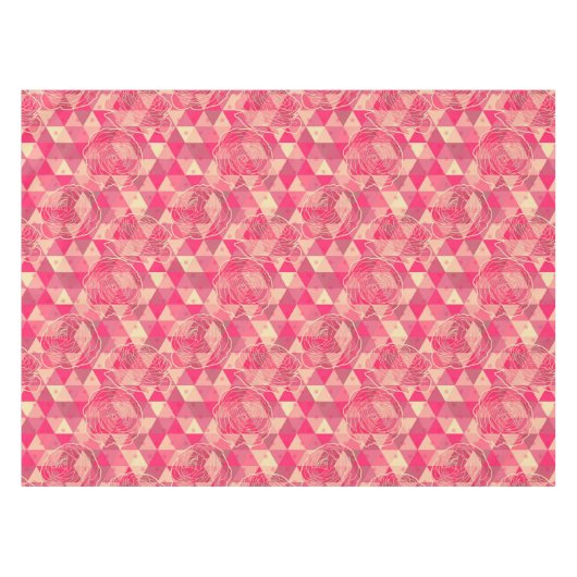 Nappe Motif géométrique de fleur (Devant (Horizontal))
