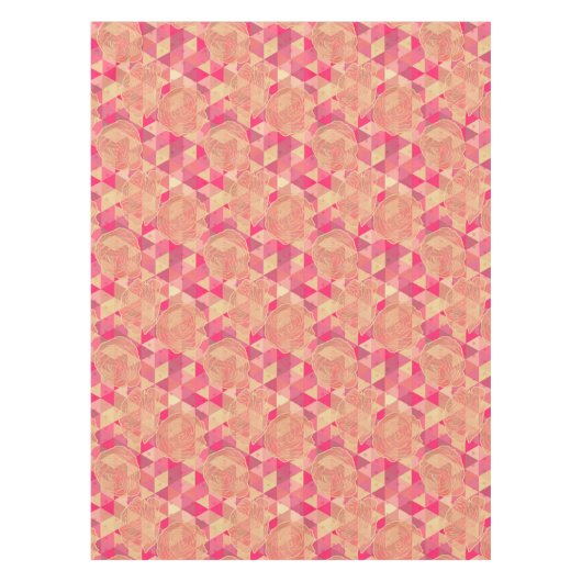 Nappe Motif géométrique de fleur (Devant)