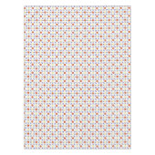 Nappe Motif géométrique de fleur au néon d'art populaire (Devant)