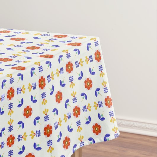 Nappe Motif géométrique de fleur au néon d'art populaire (In Situ)