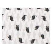 Nappe Motif géométrique des oiseaux de la pintade (Devant (Horizontal))