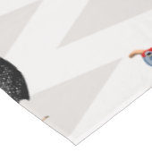 Nappe Motif géométrique des oiseaux de la pintade (Angle)