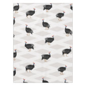 Nappe Motif géométrique des oiseaux de la pintade (Devant)