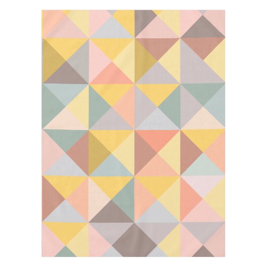 Nappe Motif géométrique élégant dans les tons d'automne (Devant)