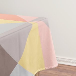 Nappe Motif géométrique élégant dans les tons d'automne 