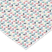 Nappe Motif géométrique floral d'art populaire (Angle)