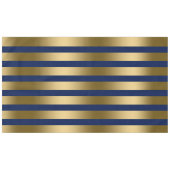 Nappe Motif géométrique Gold & Blue Stripes (Devant (Horizontal))