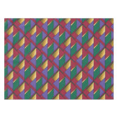 Nappe Motif géométrique Gold violet vert rouge (Devant (Horizontal))
