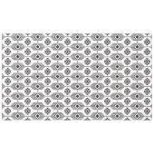 Nappe Motif géométrique ikat noir et blanc (Devant (Horizontal))