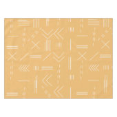 Nappe Motif géométrique Jaune Personnalisé Moderne Boho (Devant (Horizontal))