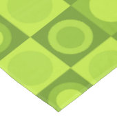 Nappe Motif géométrique MCM rétro Chartreuse (Angle)