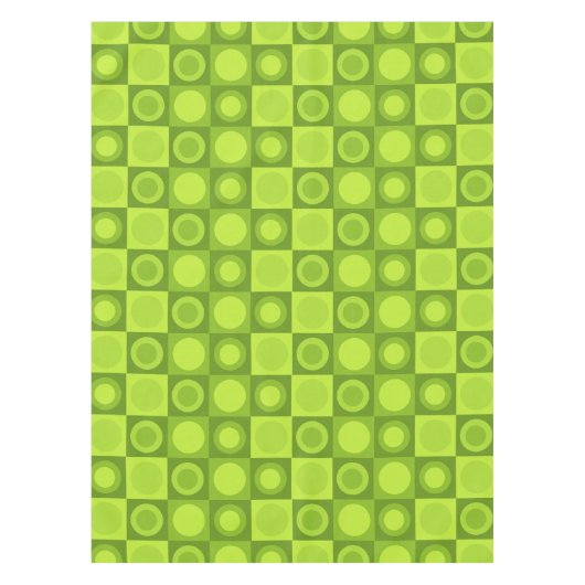 Nappe Motif géométrique MCM rétro Chartreuse (Devant)