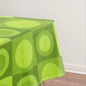 Nappe Motif géométrique MCM rétro Chartreuse (In Situ)