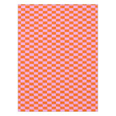 Nappe Motif géométrique moderne à carreaux rose orange a (Devant)