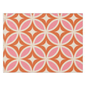 Nappe Motif géométrique moderne du milieu du siècle rose (Devant (Horizontal))