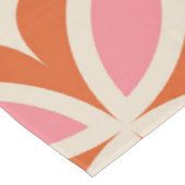 Nappe Motif géométrique moderne du milieu du siècle rose (Angle)