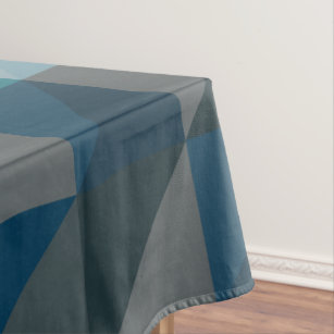 Nappe Motif géométrique moderne et élégant Blue Ombre