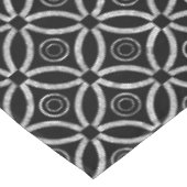 Nappe Motif géométrique moderne noir et argent (Angle)