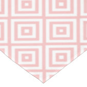 Nappe Motif Géométrique Moderne Rose Et Blanc (Angle)