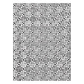 Nappe Motif géométrique noir blanc (Devant)