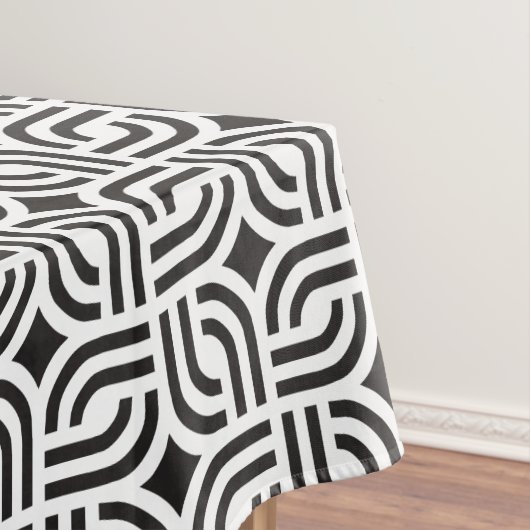Nappe Motif géométrique noir blanc (In Situ)