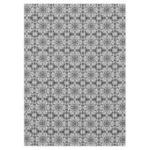 Nappe Motif géométrique noir blanc (Devant)