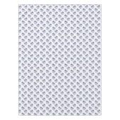 Nappe Motif géométrique pourpre de palmier d'aquarelle (Devant)