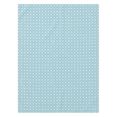Nappe Motif géométrique rétro bleu et gris Rectangle (Devant)
