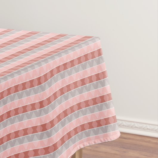Nappe Motif géométrique rétro rayé multicolore (In Situ)
