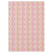 Nappe Motif géométrique rose orange (Devant)