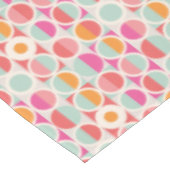 Nappe Motif géométrique rose orange (Angle)