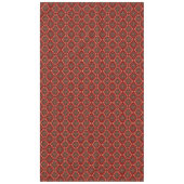 Nappe Motif géométrique rouge / Impression indienne (Devant)