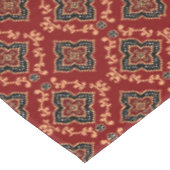 Nappe Motif géométrique rouge / Impression indienne (Angle)
