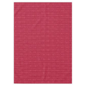 Nappe Motif géométrique rouge rétro (Devant)